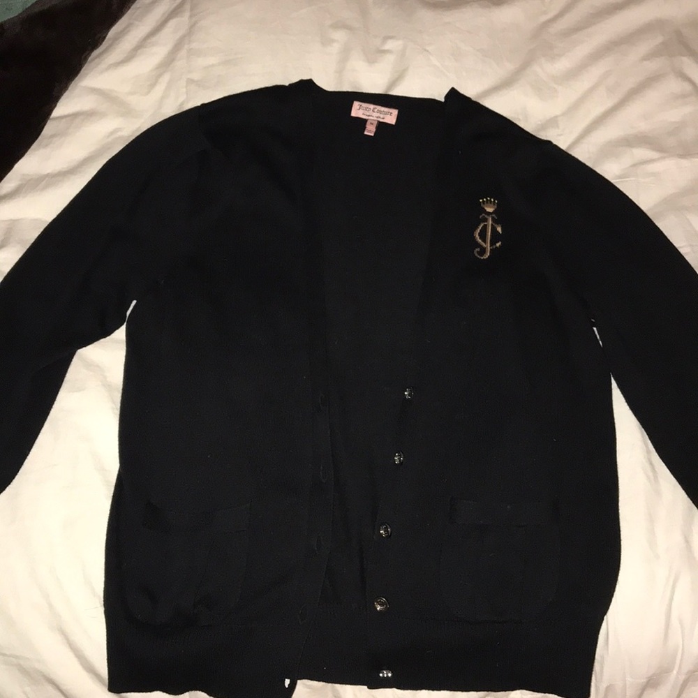 Black juicy couture cardigan